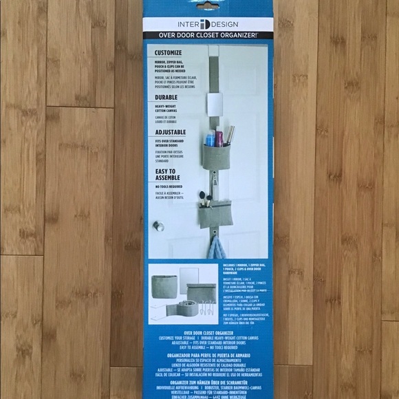 NEW Over Door Adjustable Closet Storage Organizer| Bathroom Closet - Picture 3 of 16